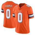 D.Broncos #0 Jonathon Cooper Player Orange Vapor Untouchable Limited Home Game Gdoa Stitched Jerseys