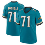 J.Jaguars #71 Tony Boselli Player Teal Prowler Throwback Limited Home Game Gdoa Stitched Jerseys