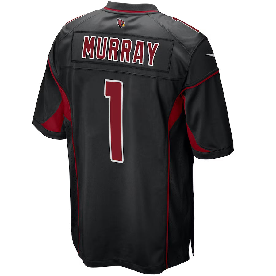 A.Cardinals #1 Kyler Murray Player Black 2nd Alternate Game Gdoa Stitched Jerseys