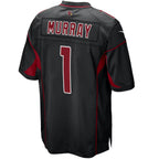 A.Cardinals #1 Kyler Murray Player Black 2nd Alternate Game Gdoa Stitched Jerseys