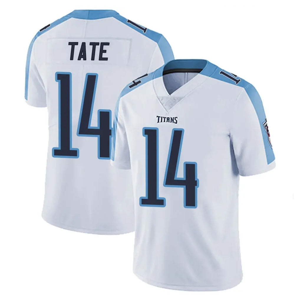 T.Titans #14 Carnell Tate Player White Limited Vapor Untouchable Home Game Gdoa Stitched Jerseys