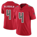 TB.Buccaneers #4 Chase McLaughlin Player Red Limited Color Rush Home Game Gdoa Stitched Jerseys