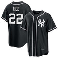NY.Yankees #22 Ben Rice Player Black Out Game Home Fdoa Stitched Jerseys