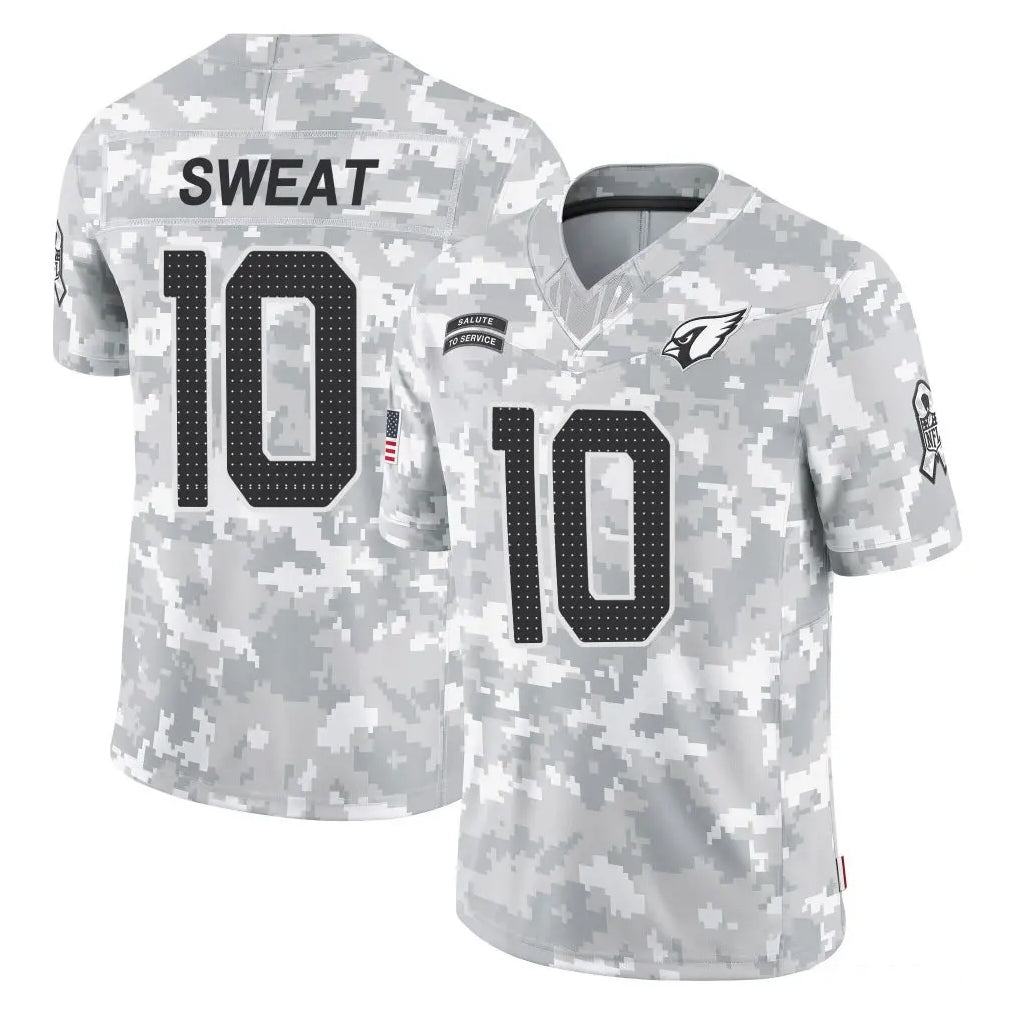 A.Cardinals #10 Josh Sweat Player Arctic Camo Limited Salute To Service Home Game Gdoa Stitched Jerseys