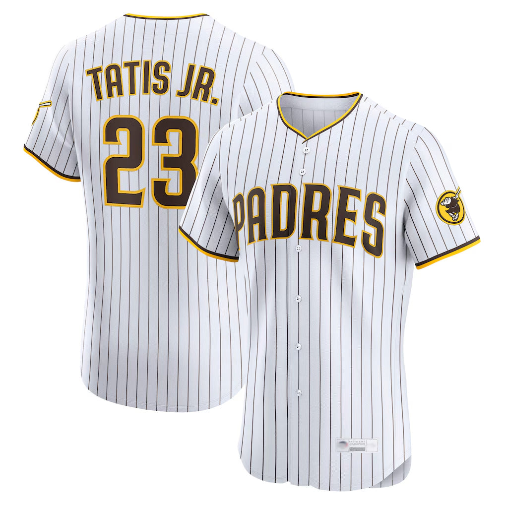 S.Diego Padres #23 Fernando Tatis Jr Player White Home Limited Elite Fdoa Stitched Jerseys