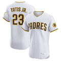 S.Diego Padres #23 Fernando Tatis Jr Player White Home Limited Elite Fdoa Stitched Jerseys