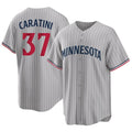 M.Twins #37 Victor Caratini Player Gray Game Limited Home Fdoa Stitched Jerseys