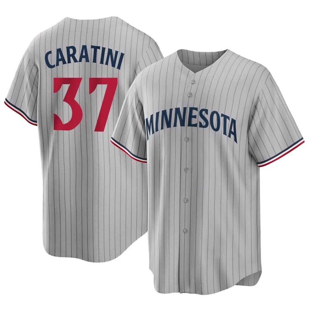 M.Twins #37 Victor Caratini Player Gray Game Limited Home Fdoa Stitched Jerseys