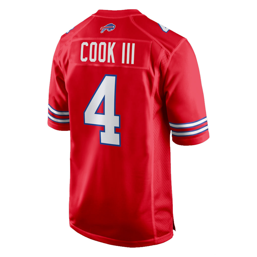 B.Bills #4 James Cook III Player Red Home Game Gdoa Stitched Jerseys
