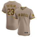 S.Diego Padres #23 Fernando Tatis Jr Player Khaki Home Limited Elite Fdoa Stitched Jerseys