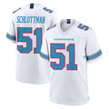 T.Titans #51 Austin Schlottmann Player White 2026 Game Home Gdoa Stitched Jerseys