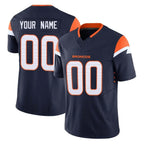 Custom D.Broncos Navy Limited Vapor F.U.S.E. Home Game Any Name & Numbers Gdoa Stitched Jerseys