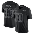 NE.Patriots #10 Drake Maye Player Black Limited 2026 Salute to Service Home Game Gdoa Stitched Jerseys