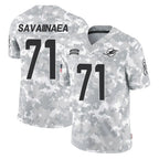 M.Dolphins #71 Jonah Savaiinaea Player Arctic Camo Salute To Service Limited Game Gdoa Stitched Jerseys