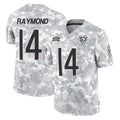 C.Bears #14 Kalif Raymond Player Arctic Camo Salute to Service Limited Gdoa Stitched Jerseys