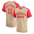 B.Orioles #11 Jordan Westburg Player Cream American League All-Star Limited Elite Home Game Gdoa Stitched Jerseys
