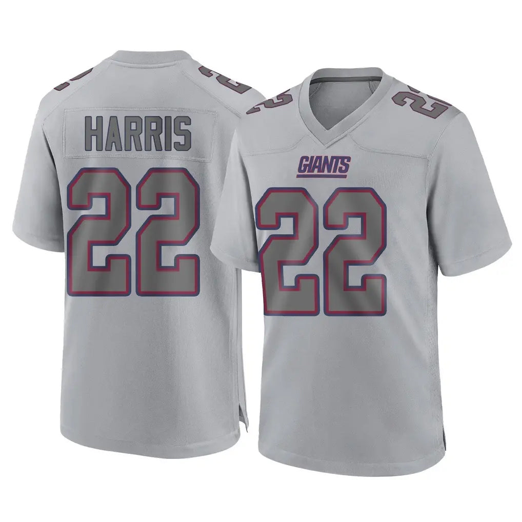 NY.Giants #22 Najee Harris Player Gray Atmosphere Fashion Limited Game Gdoa Stitched Jerseys
