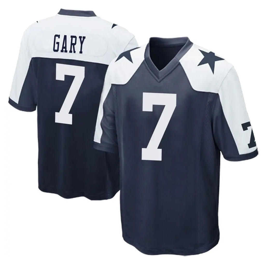 D.Cowboys #7 Rashan Gary Player Navy-White Alternate Home Game Gdoa Stitched Jerseys