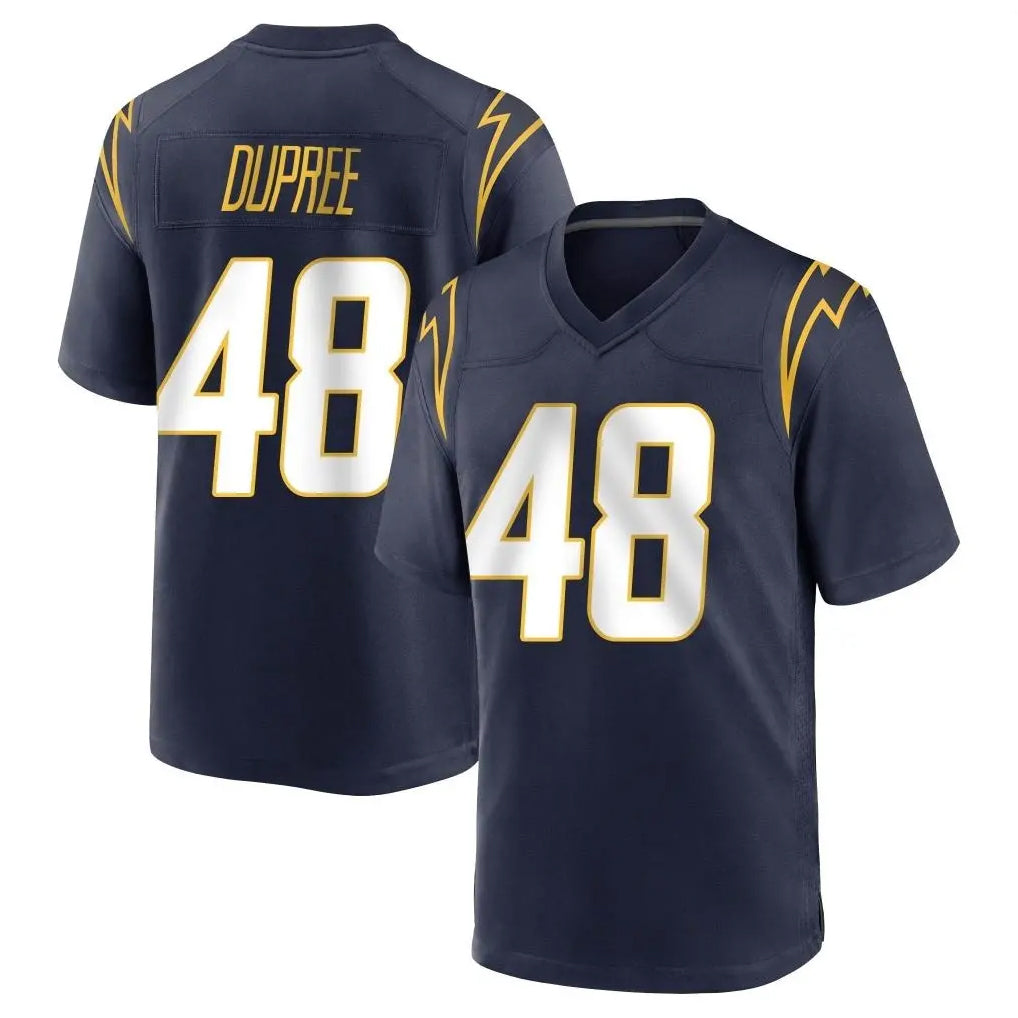 LA.Chargers #48 Bud Dupree Player Navy Home Game Gdoa Stitched Jerseys