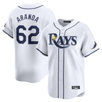 T.Bay Rays #62 Jonathan Aranda Player White Home Limited Fdoa Stitched Jerseys