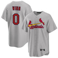 St. Louis Cardinals #0 Masyn Winn Player Gray Home Game Fdoa Stitched Jerseys