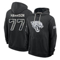 J.Jaguars #77 Anton Harrison Player 2026 Black Logo Pullover Hoodies Limited Game Gdoa Stitched Jerseys
