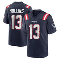 NE.Patriots #13 Mack Hollins Player Navy Home Game Gdoa Stitched Jerseys