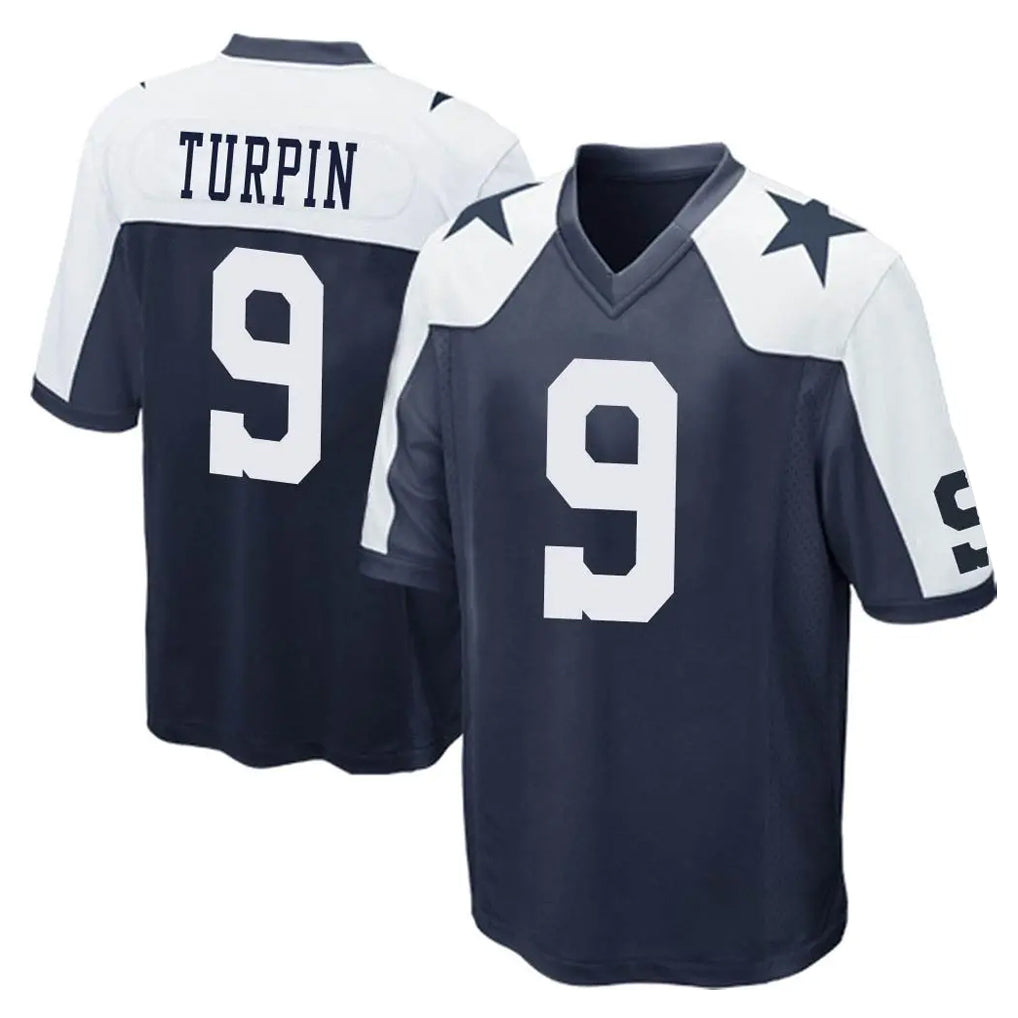 D.Cowboys #9 KaVontae Turpin Player Navy-White Alternate Home Game Gdoa Stitched Jerseys