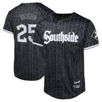 C.White Sox #25 Andrew Vaughn Player Black City Connect Home Game Gdoa Stitched Jerseys