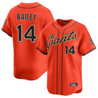 SF.Giants #14 Patrick Bailey Player Orange Home Limited Fdoa Stitched Jerseys