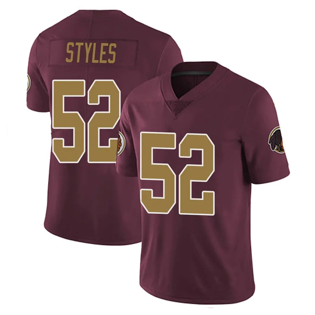 W.Commanders #52 Sonny Styles Player Burgundy Alternate Vapor Untouchable Home Game Gdoa Stitched Jerseys