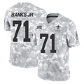 NO.Saints #71 Kelvin Banks Jr. Player Arctic Camo Salute To Service Limited Game Gdoa Stitched Jerseys