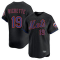 NY.Mets #19 Bo Bichette Player Black Alternate Home Limited Fdoa Stitched Jerseys