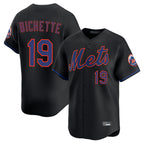NY.Mets #19 Bo Bichette Player Black Alternate Home Limited Fdoa Stitched Jerseys