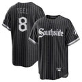 C.White Sox #8 Kyle Teel Player Black City Connect Home Game Gdoa Stitched Jerseys