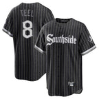 C.White Sox #8 Kyle Teel Player Black City Connect Home Game Gdoa Stitched Jerseys