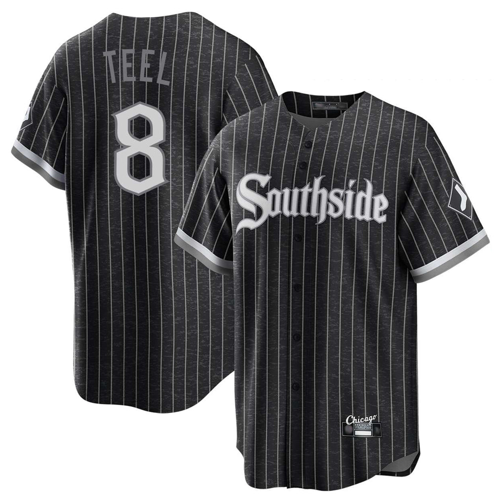 C.White Sox #8 Kyle Teel Player Black City Connect Home Game Gdoa Stitched Jerseys