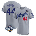 LA.Dodgers #44 Andy Pages Player Gray World Series Limited Elite Home Fdoa Stitched Jerseys