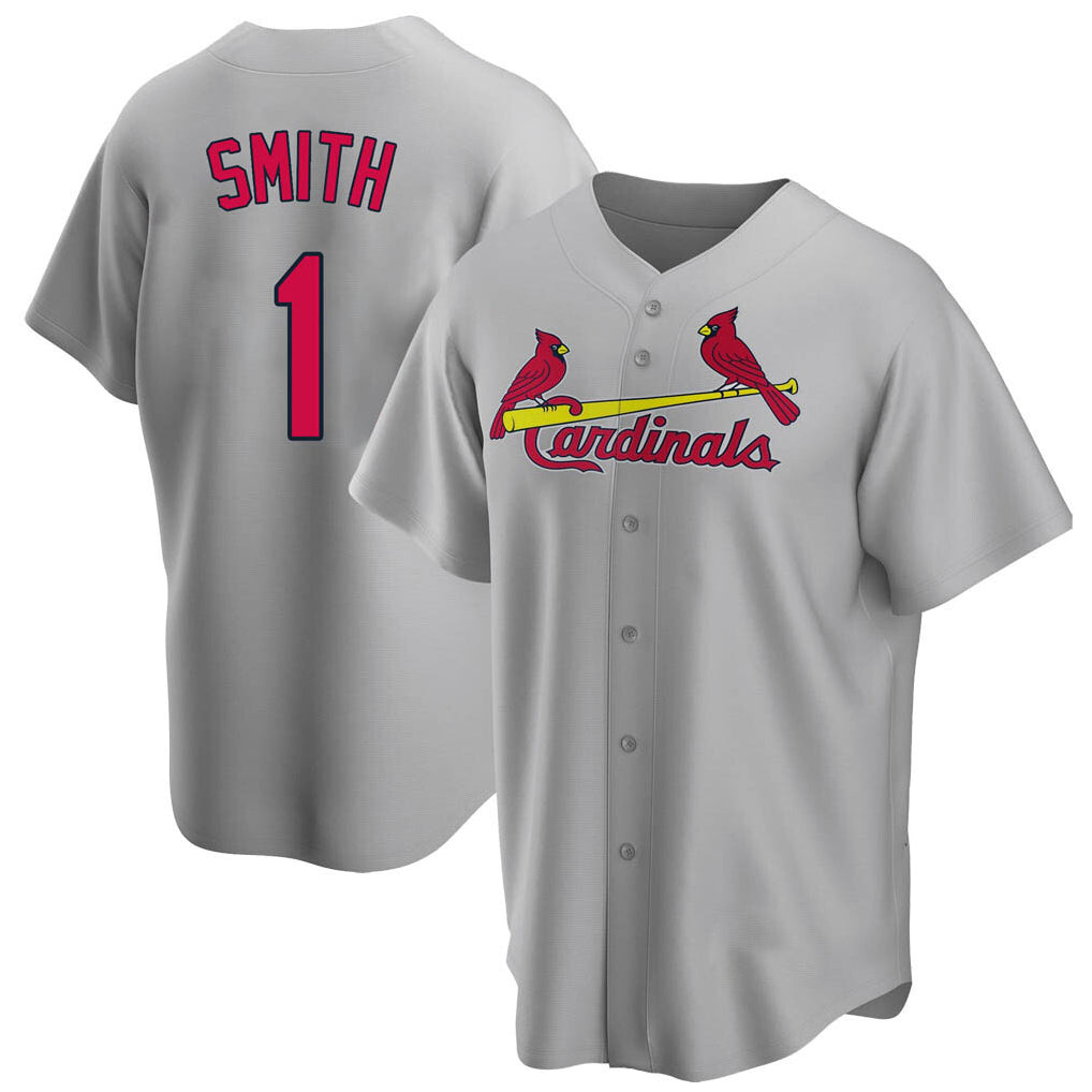 St. Louis Cardinals #1 Ozzie Smith Player Gray Home Game Fdoa Stitched Jerseys