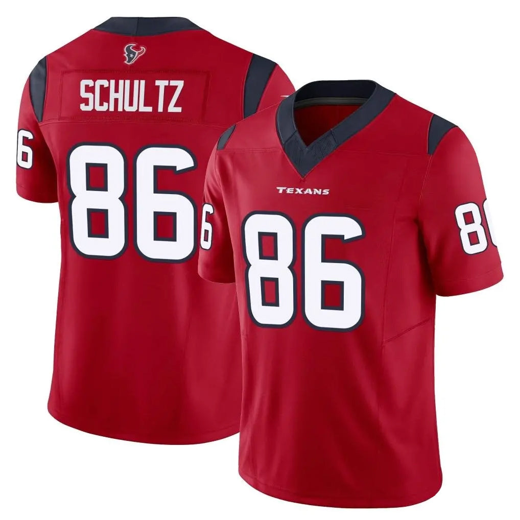 H.Texans #86 Dalton Schultz Player Red Limited Vapor F.U.S.E. Home Game Gdoa Stitched Jerseys