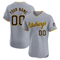 Custom P.Pirates Gray Road Limited Elite Home Game Any Name & Number Gdoa Stitched Jerseys