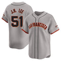 SF.Giants #51 Jung Hoo Lee Player Gray Home Limited Fdoa Stitched Jerseys