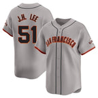 SF.Giants #51 Jung Hoo Lee Player Gray Home Limited Fdoa Stitched Jerseys