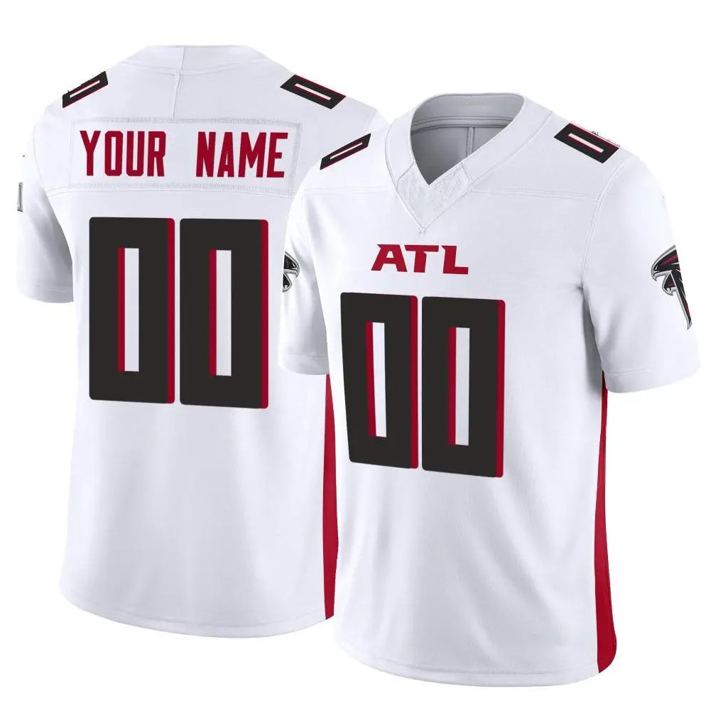 Custom A.Falcons White Vapor F.U.S.E. Limited Elite Home Game Any Name & Numbers Gdoa Stitched Jerseys