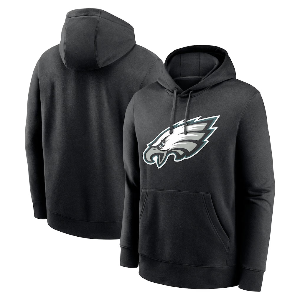 P.Eagles ## Eagles Blank Player Black LOGO Pullover Hoodies Home Game Gdoa Stitched Jerseys