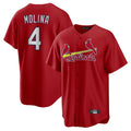 St. Louis Cardinals #4 Yadier Molina Player Red Home Game Fdoa Stitched Jerseys