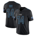 T.Titans #14 Carnell Tate Player Black Impact Limited Home Game Gdoa Stitched Jerseys
