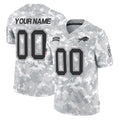 Custom B.Bills Arctic Camo Salute to Service Limited Any Name & Numbers Gdoa Stitched Jerseys