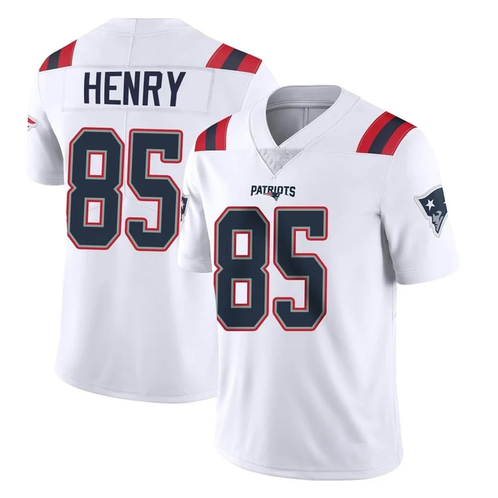 NE.Patriots #85 Hunter Henry Player White Vapor Untouchable Home Game Gdoa Stitched Jerseys