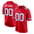 Custom B.Bills Red Home Game Any Name & Numbers Gdoa Stitched Jerseys